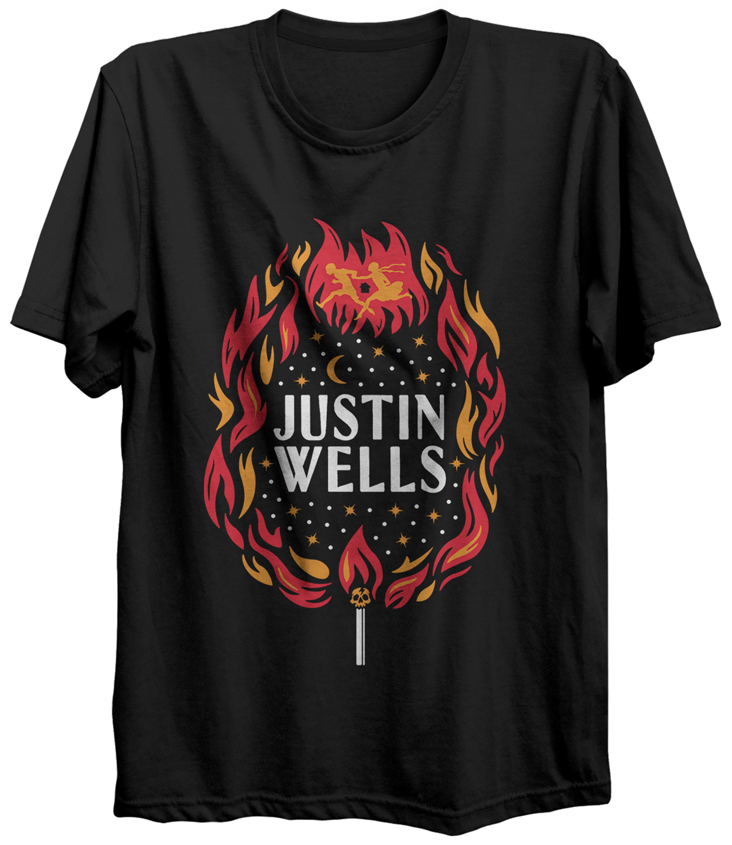 Justin Wells Til the Stars Won't Burn Tee