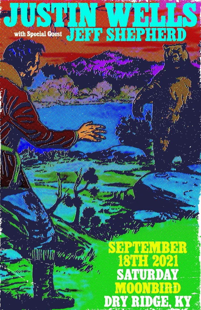 LIMITED TO 20/SIGNED Justin Wells 8.18.21 Moonbird Dry Ridge, KY Poster