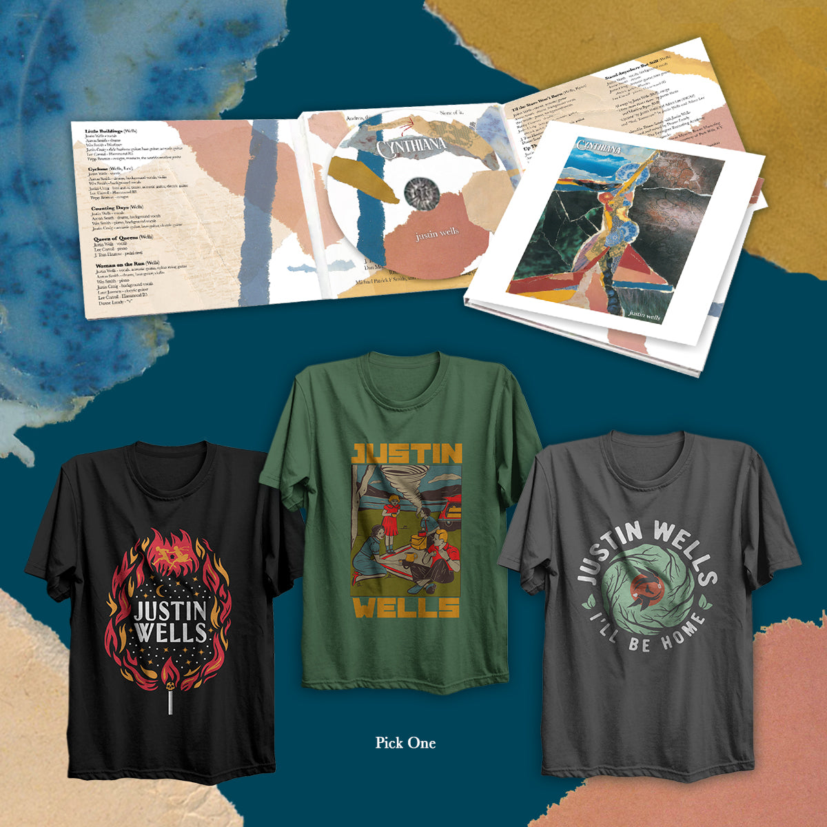 Justin Wells - Cynthiana Preorder (CD + Shirt Bundle)